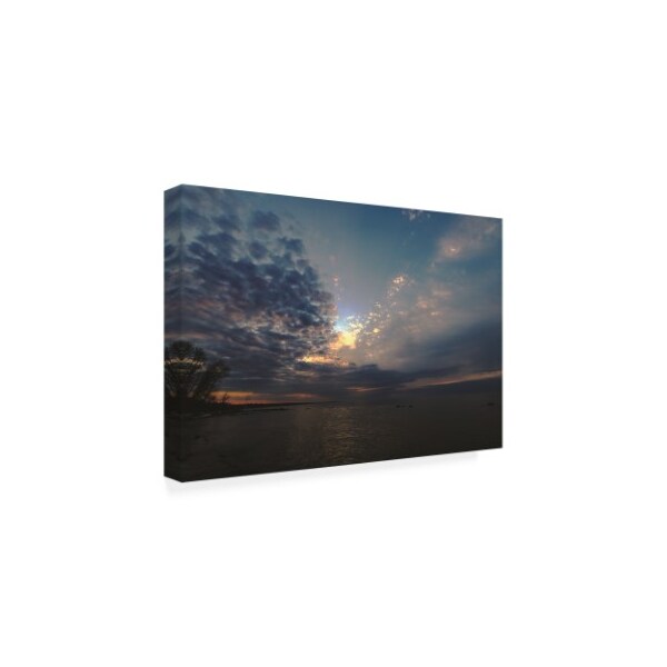 Kurt Shaffer Photographs 'Beautiful April Evening Sky On The Lake' Canvas Art,16x24